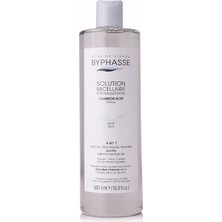 Uravas Store Byphasse Micellar Yüz ve Makyaj Temizleyici Aktif Kömür Misel Su Karma ve Yağlı Ciltler 500ML