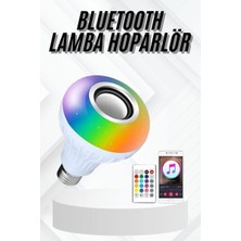 Lamba Hoparlör Ampül Görünümlü Renk Değiştirebilen Android ve Ios Uyumlu - 7711-5870