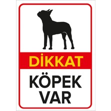 Moontime Alaçatı Dikkat Köpek Var Levhası Amerikan Pit Bull Teriyeri - Sac Malzeme 35X50CM