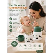 Touch Me Bebek Mama ve Yemek Termosu – Çocuk Yetişkin Paslanmaz Çelik Termos Okul, Iş ve Seyahat Için Taşınabilir