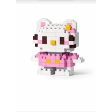 Elaa Aksesuar Hello Kitty Mini Blok Yapım Seti - Eğitici Oyuncak