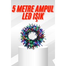 Karışık Renk Pilli LED Işık Çok Fonksiyonlu Enerji Tasarruflu 5 Metre - 2994-8666
