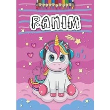 Ranim: Livre De Coloriage Personnalisé Pour Ranim | Licorne | Cadeau D'anniversaire Pour Fille ... | 4 À 8 Ans | 25 Motifs De Licorne Avec Le Prénom Ranim, Grand Format A4 (21 x 29.7 Cm)
