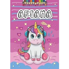 Ariana: Livre De Coloriage Personnalisé Pour Ariana | Licorne | Cadeau D'anniversaire Pour Fille ... | 4 À 8 Ans | 25 Motifs De Licorne Avec Le Prénom Ariana, Grand Format A4 (21 x 29.7 Cm)