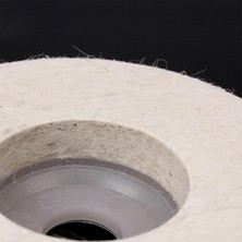 BADEM10 Plastik Tabanlı Sert Polisaj Matkap Keçesi DTA043 Finisaj Parlatma Çizik Pasta Cila 115 mm 2'li Set