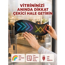 Teknoşık USB Girişli Rgb LED Tabela Ayarlanabilir Parlaklık ve Kayan Yazı Özellikli