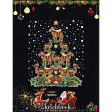 Christmas Sketch Book: Camel Christmas Tree Gift Funny Christmas Camel, 120 Pages Help You Design Your Ideas Size 8.5 x 11 Inches Sketchbook