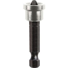 BADEM10 5 Adet Şapkalı Alçıpan Vidalama Bits Ucu 50 mm Yıldız Ph2 S2 Çeliği Uç