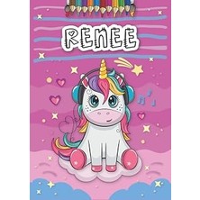 Renee: Personalized Coloring Book For Renee | Theme: Unicorn | Birthday Gift For Girl, Daughter ... | Ages: 4-8 | 25 Unicorn Designs With Name Renee, Large Size A4 (Ca. 8.5 x 11 Inches)