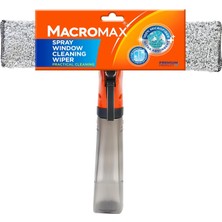Macro Max Spreyli Cam Silme Aparatı, 3'ü 1 Arada Çekpaslı ve Mikrofiberli Camsil, Iz Bırakmaz