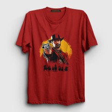 Presmono  Kırmızı Cover Oyun Red Dead Redemption T-Shirt