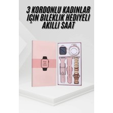 Fırsatkolik Mey Ithalat® Yeni Nesil Kadın Akıllı Saat Rose Gold Android ve Ios Uyumlu