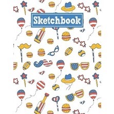 Sketchbook: 8.5 x 11 Notebook For Creative Drawing And Sketching Activities With Usa Themed Cover Design