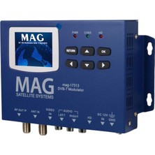 Hsc Bilişim Mag MG-17313 LCD Ekranlı Hd-Rf Converter Full Hd Dvb-T Encoder Modülatör (Dvb-T/av/hdmi)