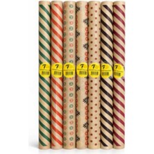 zufigo 3 Adet Karışık Desen 70 x 100 Kraft Hediyelik Ambalaj Kağıdı