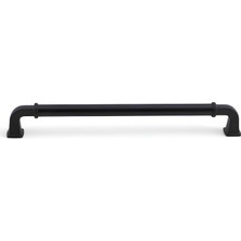 Alfa Metal Mat Siyah Kulp 224 mm 22.4 cm Mobilya Çekmece Mutfak Dolabı Dolap Kapak Kulp Kulb Kulpu