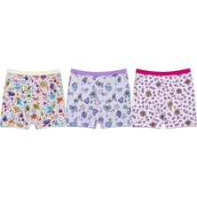 Tutku Kız Elastan Emprime Şort Boxer