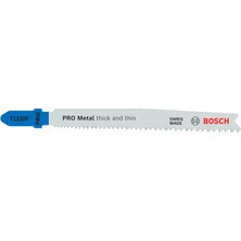 Bosch Pro Progressor Dekupaj Testere Bıçağı, Metal Için, Metal Kesmek Için (5 Adet, T 123 X)