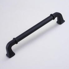 Alfa Metal Mat Siyah Kulp 160 mm 16 cm Mobilya Çekmece Mutfak Dolabı Dolap Kapak Kulp Kulb Kulpu