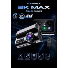 Meela Araç Içi Kamera 2k Hd Görüntü Wifi Gps Özellikli Sim Kart Destekli 24 Saat Çalışma Gece Görüşlü G-Sensör Araç Kamerası