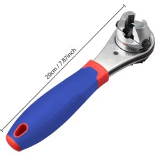 Workpro WP272063 7-22MM Cr-V Profesyonel Ayarlanabilir 200MM Cırcır Anahtar