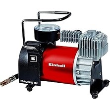 Einhell Mini Kompresör Cc-Ac 35/10 12 V (Maks. 10 Bar, 35 L/dak Hava Çıkışı, Çakmak Soketi ile Bağlantı, Manometre, 4 Ek Adaptör Dahil) - 2072121