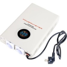 Hsc Bilişim Powermaster SLIM-2000 Otomatik 2000 Watt Kombi Voltaj Regülatörü