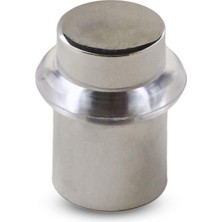 BADEM10 Şeffaf Silikon Contalı Kapı Stoperi Tamponu Vidalı Metal Kapı Stopu Sessiz Stop