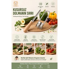 Transformacion Paslanmaz Çelik 2’li Profesyonel Kabak ve Dolma Biber Oyacak Seti - Gurme Tasarım
