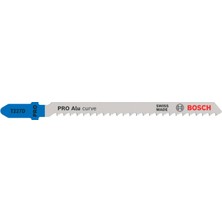 Bosch 5 x Pro Alüminyum Curve T227D Jigsaw Blade (Alüminyum Için, Demir Olmayan Metaller, Uzunluk 100 Mm, Profesyonel Aksesuar Jigsaw)
