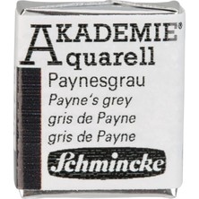 Schmincke Akademie Aquarell Yarım Tablet Sulu Boya 770 Payne's Grey