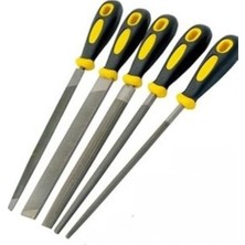 Mobee MEŞEM-1290 32 cm Büyük Boy 5 Li Eğe Seti Marka Yüksek Kalite Üçken Kare Oval Set 1410