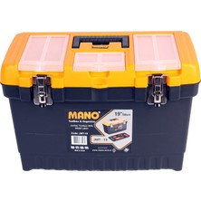 Mano Jmt/19 Organizerli Jumbo Metal Kilitli Takım Çantası, Polipropilen, Siyah/sarı, 19 ’’