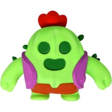 Elaa Aksesuar Brawl Stars Spike Karakter Figür Oyuncak- Çek Bırak Oyuncak Figür-Monster Flex