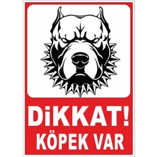 Moontime Alaçatı Dikkat Köpek Var Tabelası (Kompozit Saç )