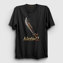 Presmono Unisex Siyah Essential Oyun Metin2 T-Shirt