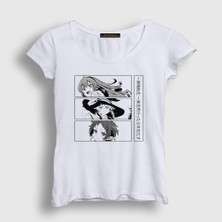 Presmono Kadın Beyaz Eris Roxy Sylphiette Mushoku Tensei T-Shirt