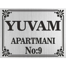 Moontime Alaçatı Apartman Site Isimliği Kapı Tabelası Villa Isimliği Apart Isimliği Büyük Boy A3 Ebatında 30X42 Cm.