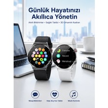 Bucuks Mey Ithalat® Akıllı Saat Amoled Ekran Bluetooth Bağlantılı Sesli Görüşme Nabız Ölçer
