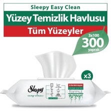 Sleepy Easy Clean Beyaz Sabun Yüzey Temizlik Havlusu 300' Lü