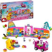 LEGO Gabby’nin Parti Odası 10797 – 4 Yaş ve Üzeri Çocuklar Doğum Günü Hediyesi Fikri, Parti Oyuncakları, Mini Bebek Figürleri ve Hayvan Figürleri Içeren Yaratıcı Oyuncak Yapım Seti (252 Parça)