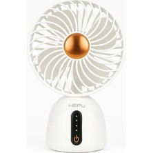 Hepu HP-F07 USB Şarjlı Sessiz Masaüstü Mini Fan 360° Ayarlanabilir Gövde Vantilatör