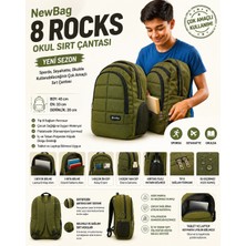 New Bags Okul Sırt Çantası-8 Rocks