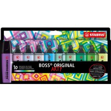Stabılo Boss Orıgınal Arty - Fosforlu Kalem - 10'lu Paket - 10 Farklı Soğuk Renkler