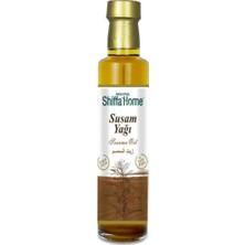 Shiffa Home Susam Yağı 250 ml | Soğuk SIKIM%100 Doğal Saf Bitkisel Yağ | Omega, Vitamin ve Mineral Açısından Zengin | Cilt ve Saç Bakım Yağı | Masaj, Mutfak ve Aromaterapi Kullanımı