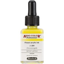 Schmincke Aero Color Professional Akrilik Airbrush Mürekkebi 28 ml 201 Lemon Yellow
