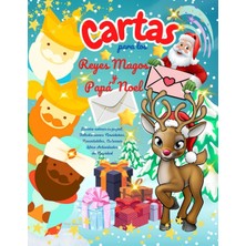 Cartas Para Los Reyes Magos Y Papá Noel. Diseña Sobres De Papel, Tarjetas Felicitaciones Navideñas. Recortables, Colorear, Libro Actividades De Navidad (Spanish Edition)