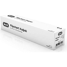 Mas Mas Flipchart Kutulu 64 x 90, Düz, 100 Yaprak, 80 Gram