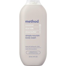 Yöntem Vücut Yıkama, Basitçe Besler, Hindistan Cevizi, 18 Fl Oz