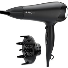 King KSK435 Olson Saç Kurutma Makinesi | 2200W Güç | 2 Hız & 3 Isı Ayarı | Difüzörlü Profesyonel Saç Kurutma Makinesi | Soğuk Hava Fonksiyonu